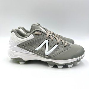 New Balance Womens 4040V1 Gray White Low Cut Softball Cleats Shoes Size 5 New‎